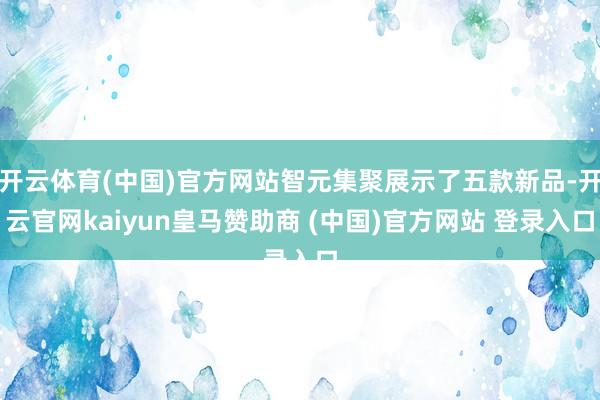 开云体育(中国)官方网站智元集聚展示了五款新品-开云官网kaiyun皇马赞助商 (中国)官方网站 登录入口